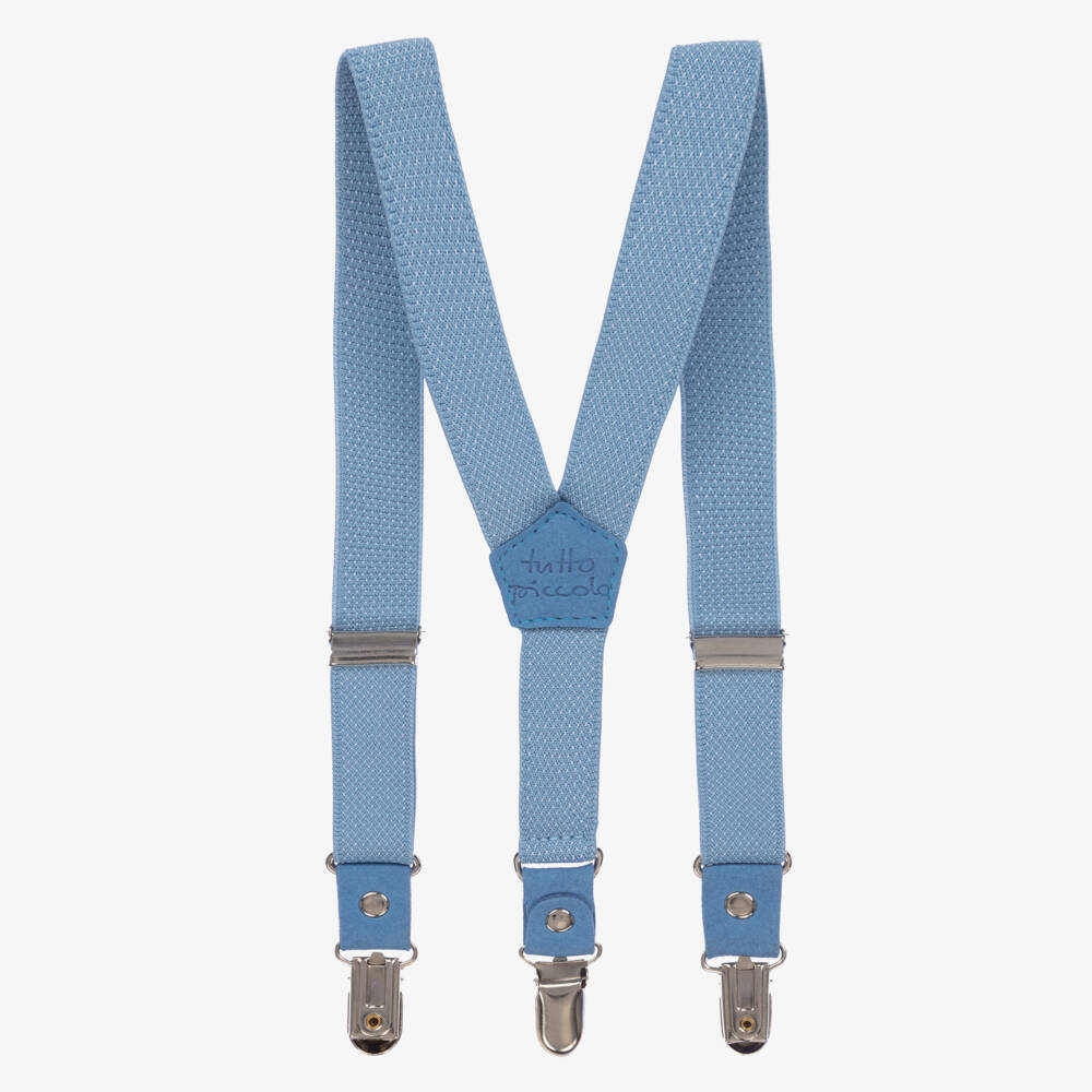 Tutto Piccolo-Boys Blue Clip-On Braces | Childrensalon Outlet