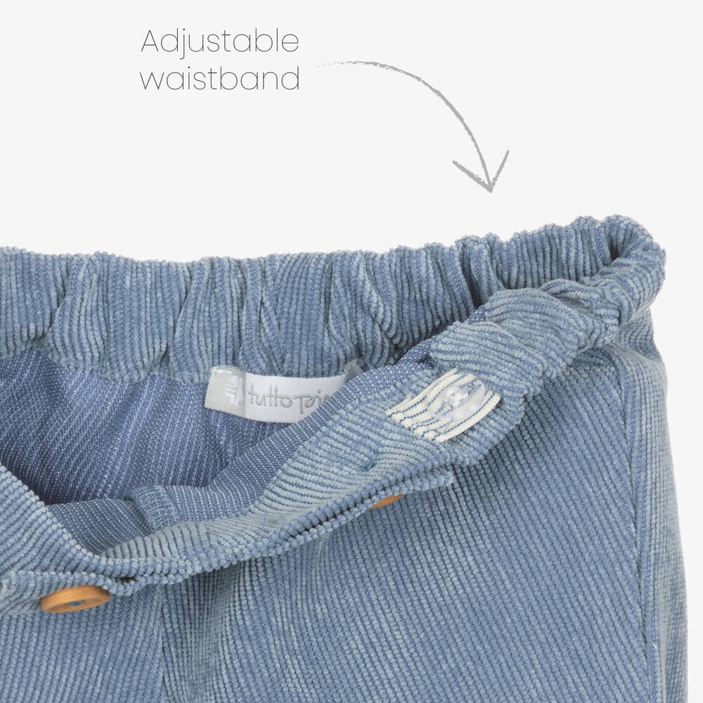 Tutto Piccolo-Комплект с голубыми шортами из хлопка | Childrensalon Outlet