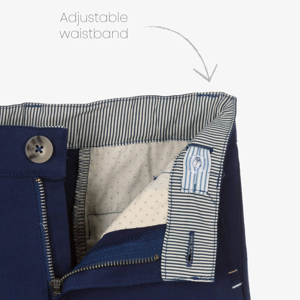 Tutto Piccolo-Boys Blue Cotton Shorts Set | Childrensalon Outlet