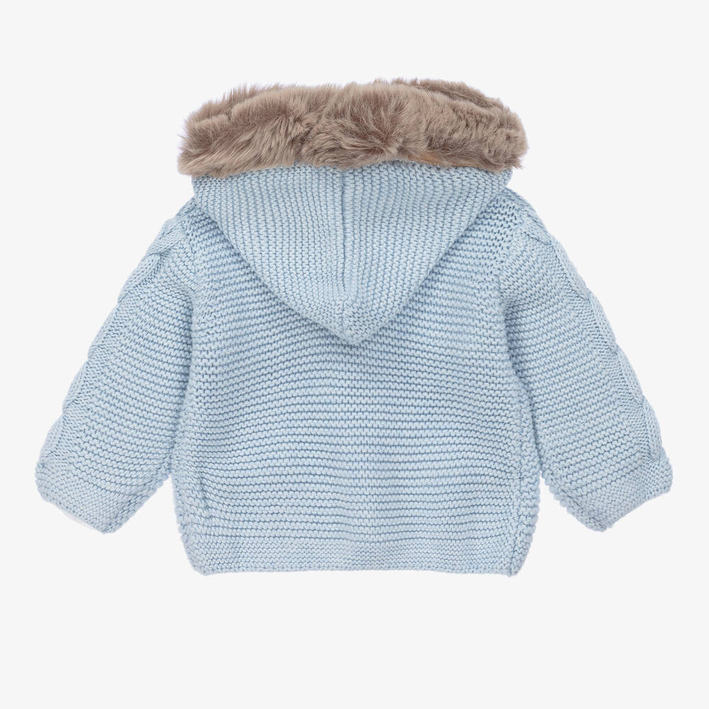 Tutto Piccolo-Голубой вязаный кардиган для мальчиков | Childrensalon Outlet