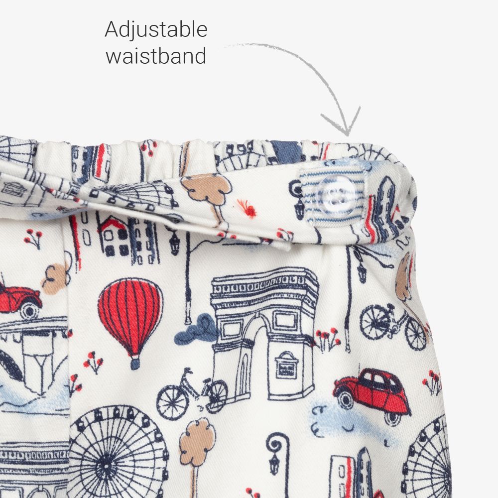 Tutto Piccolo-Boys Blue Parisian Shorts Set | Childrensalon Outlet