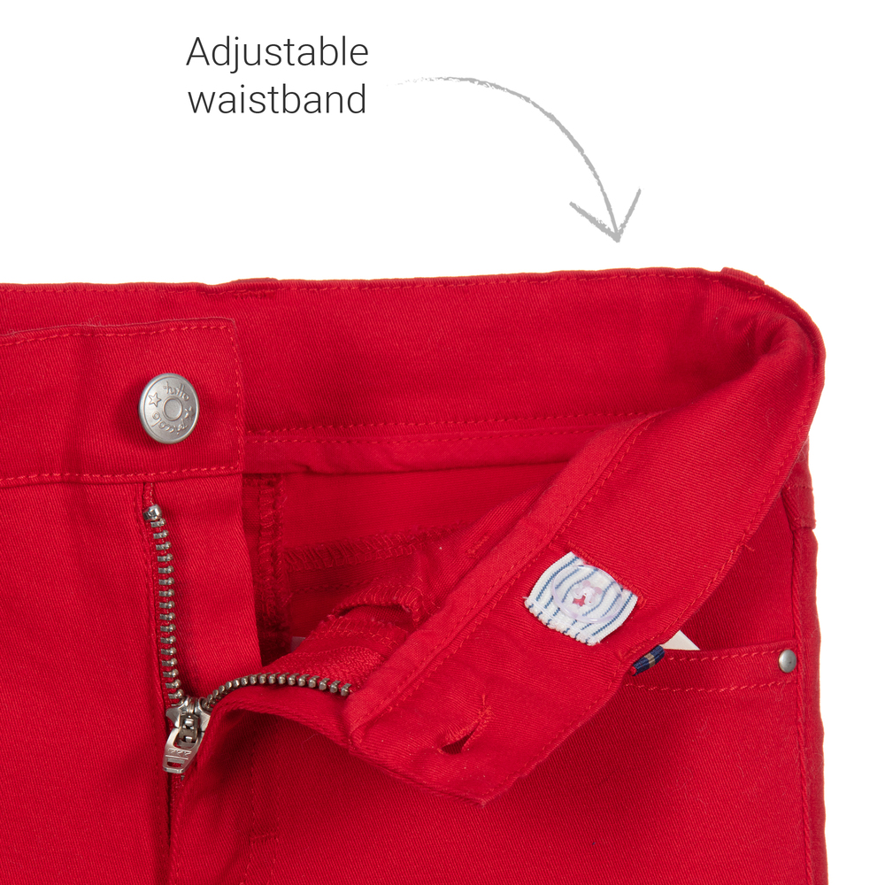 Tutto Piccolo-Комплект с голубым топом и красными брюками для мальчиков | Childrensalon Outlet