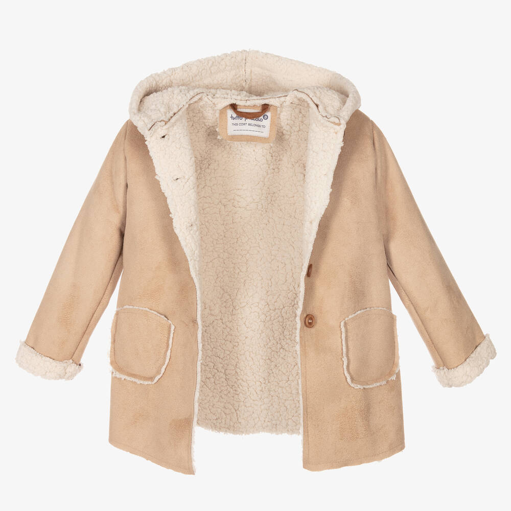 Boys faux outlet fur coat