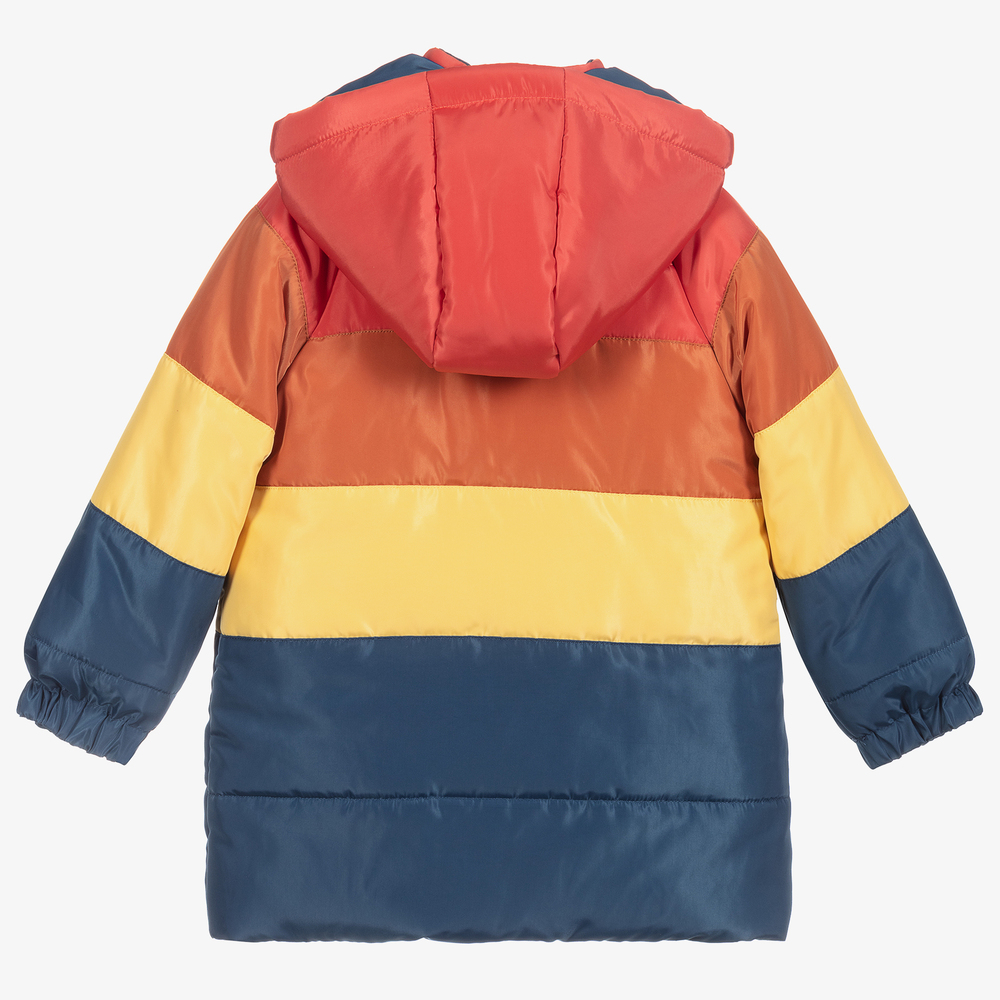 Tutto Piccolo-معطف بافر بألوان بلوك للأولاد | Childrensalon Outlet