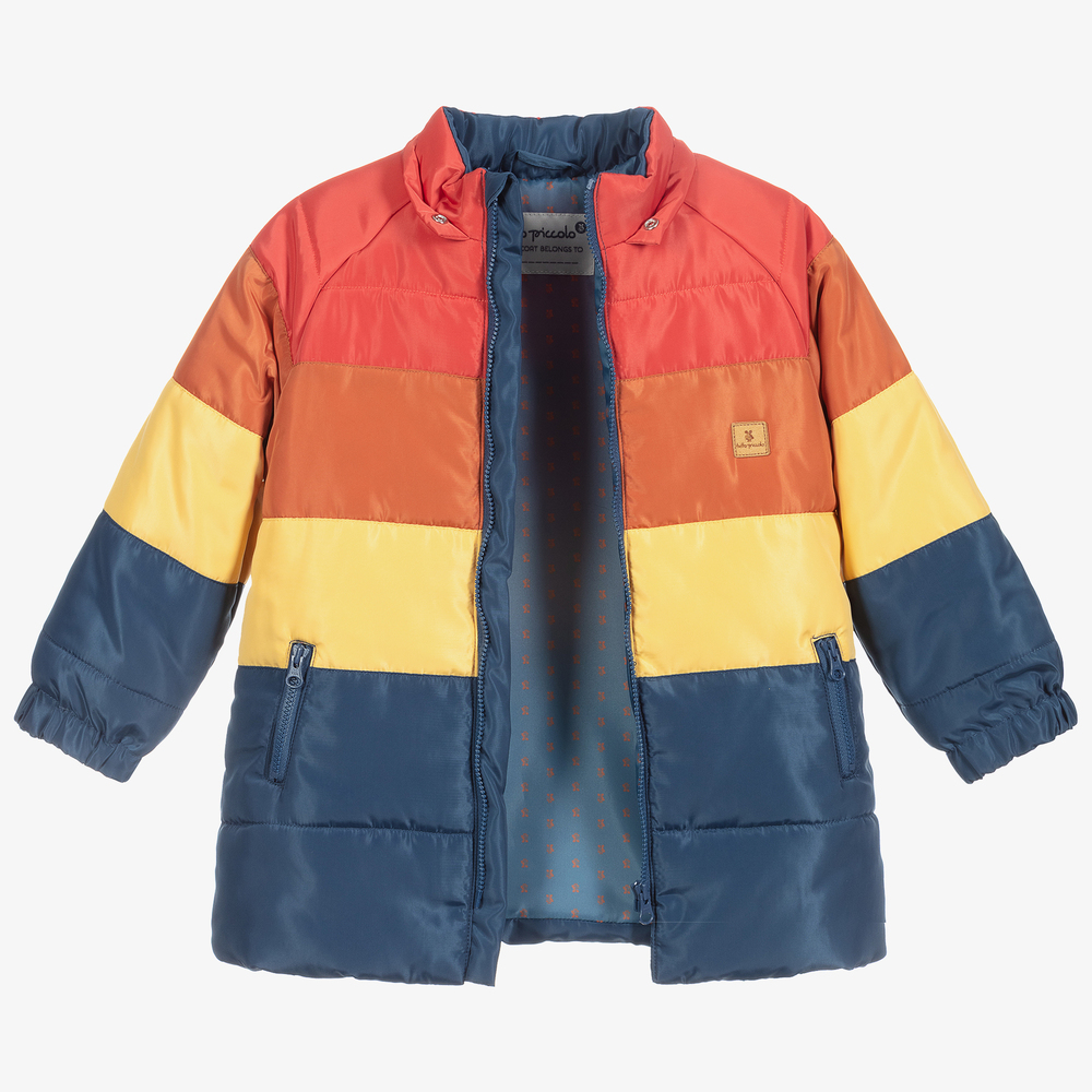 Tutto Piccolo-معطف بافر بألوان بلوك للأولاد | Childrensalon Outlet