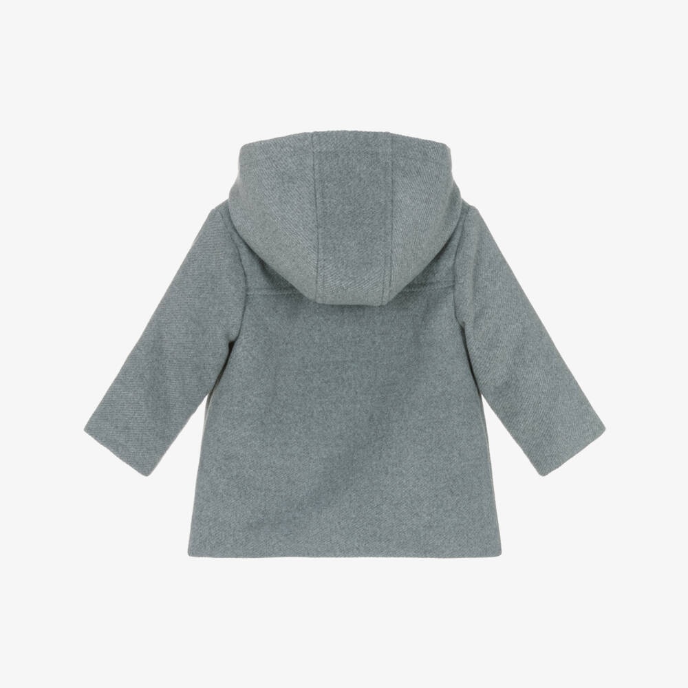 Tutto Piccolo-Boys Dove Grey Felted Duffle Coat | Childrensalon Outlet