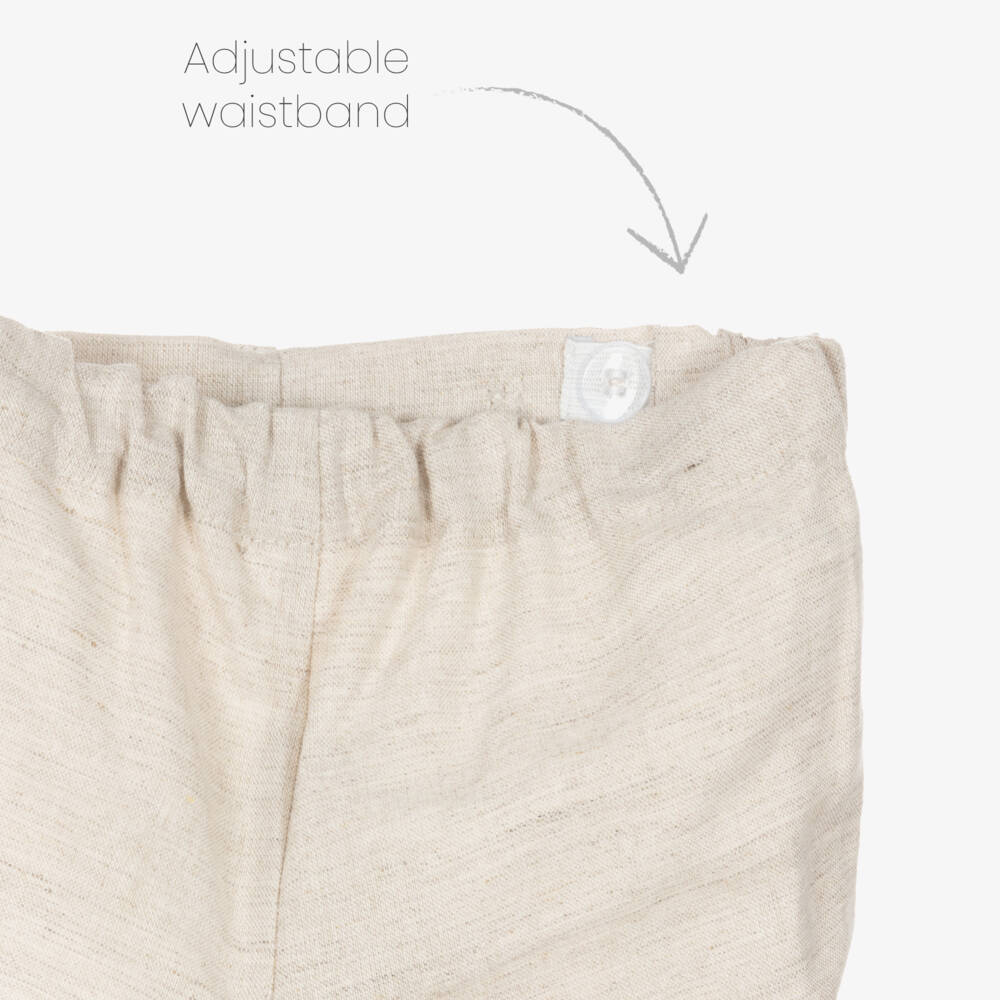 Tutto Piccolo-Boys Emerald Stripe & Sand Shorts Duo | Childrensalon Outlet