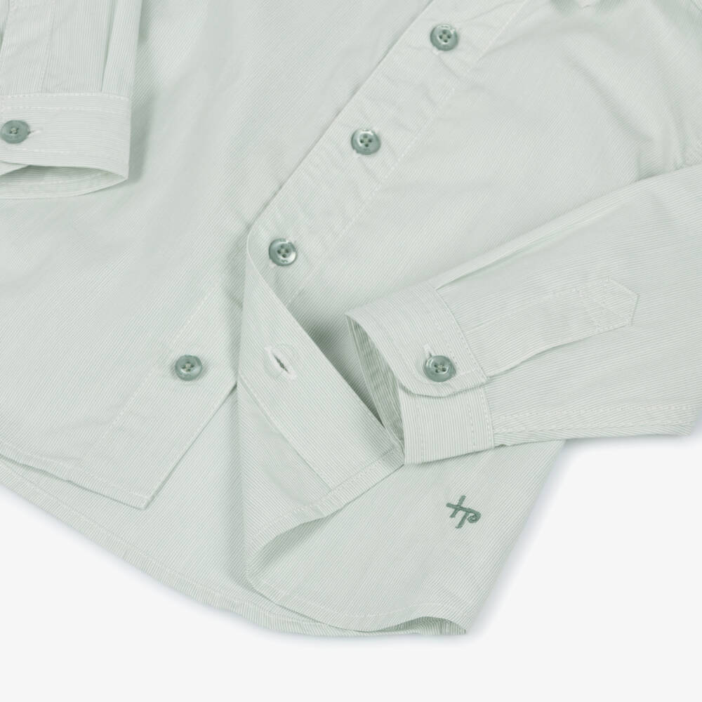 Tutto Piccolo-Boys Green Cotton Shorts Set with Grey Knitted Tights | Childrensalon Outlet