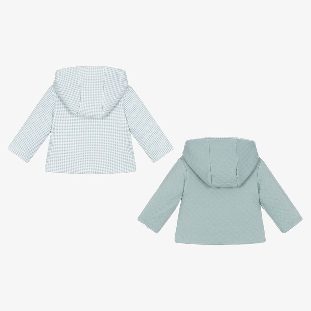 Tutto Piccolo-Boys Green Gingham Shorts Set | Childrensalon Outlet