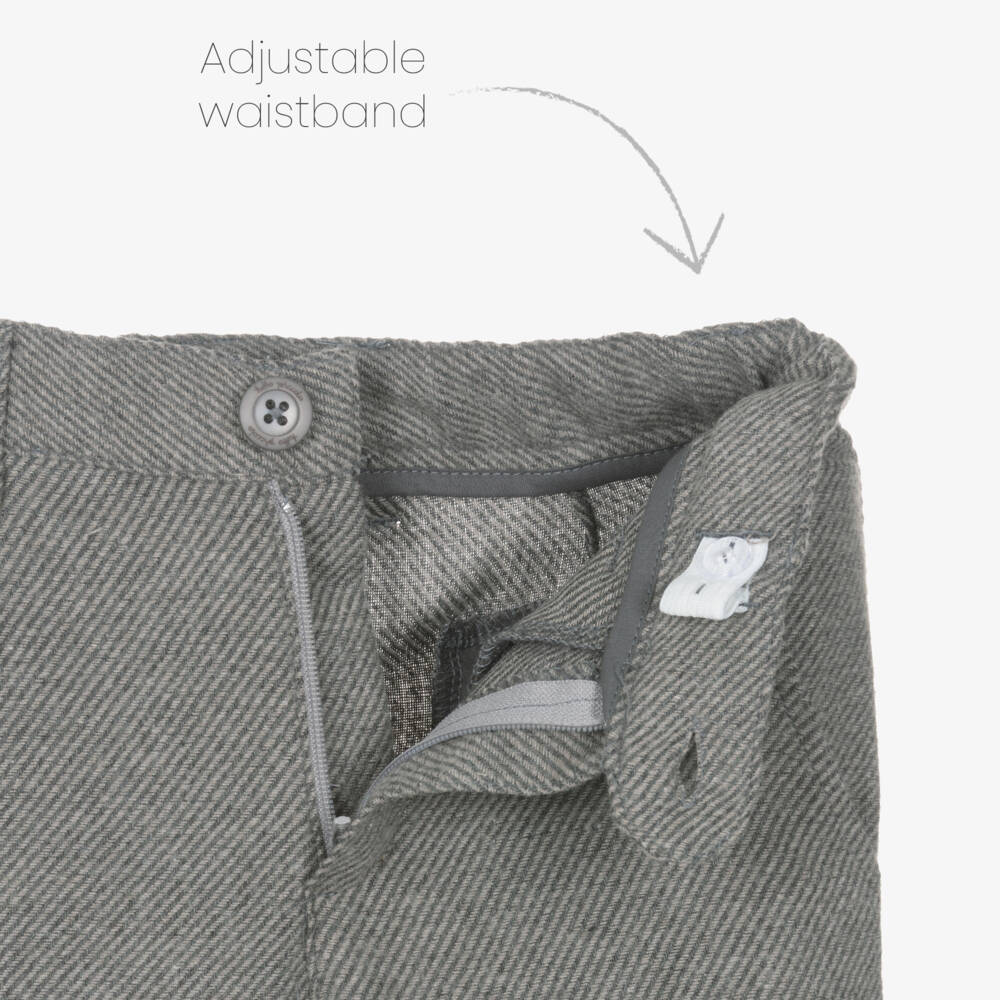 Tutto Piccolo-Boys Grey Cotton Suit | Childrensalon Outlet