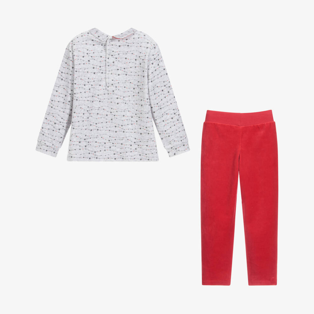 Tutto Piccolo-Boys Grey & Red Trouser Set | Childrensalon Outlet