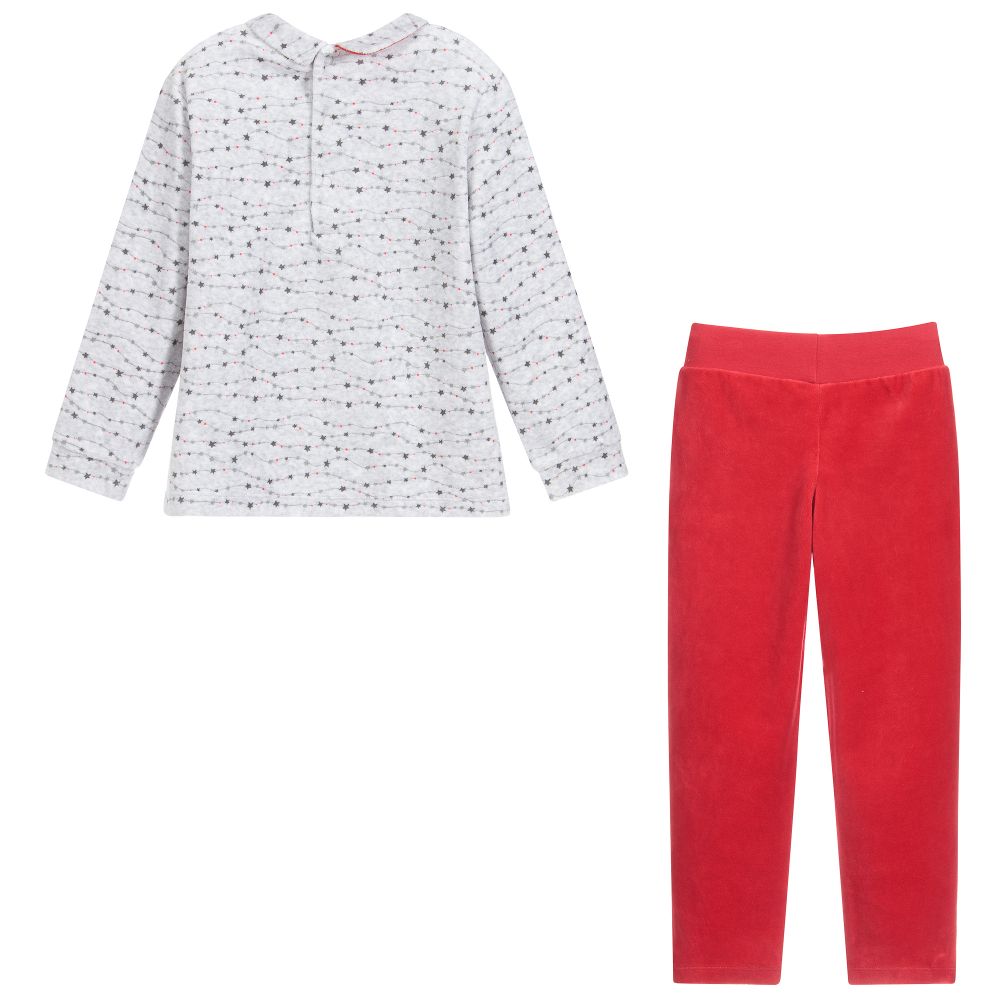 Tutto Piccolo-Boys Grey & Red Trouser Set | Childrensalon Outlet