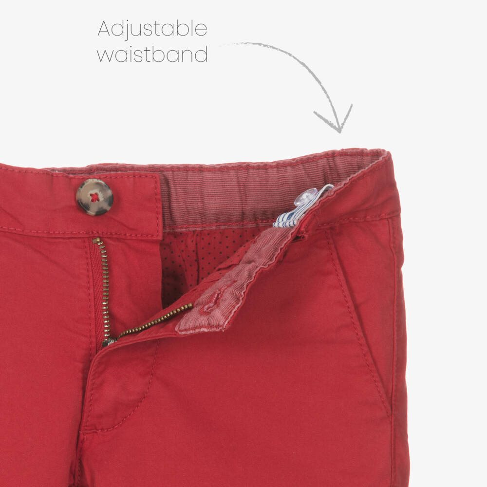 Tutto Piccolo-Boys Ivory & Crimson Cotton Ensemble | Childrensalon Outlet