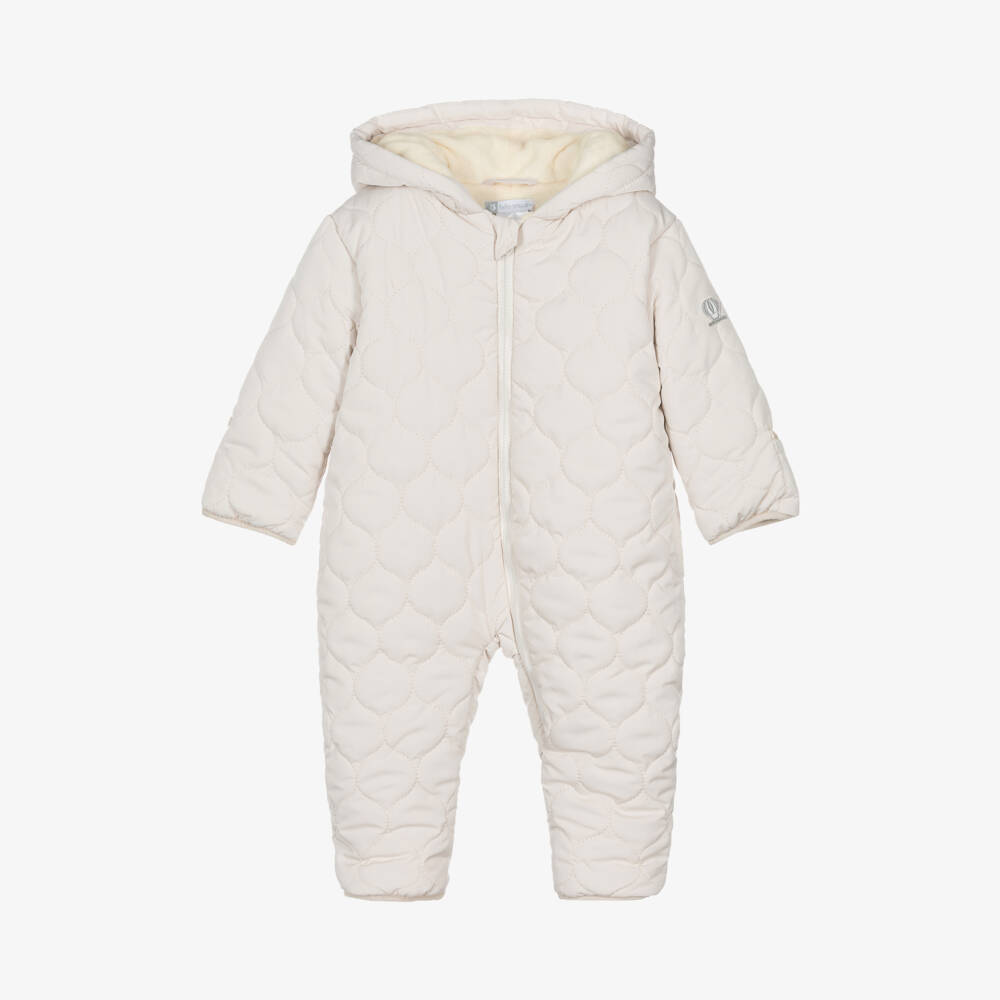 Tutto Piccolo-Boys Ivory Quilted Winter Snowsuit | Childrensalon Outlet