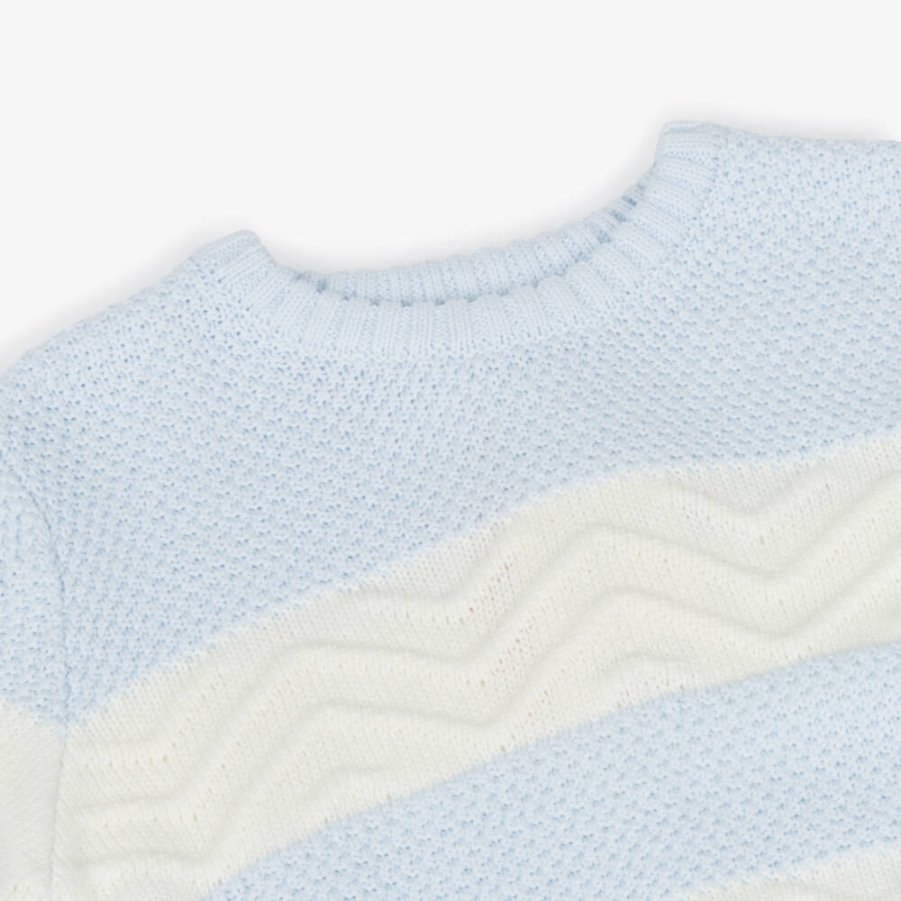 Tutto Piccolo-Boys Light Blue Knit Set | Childrensalon Outlet