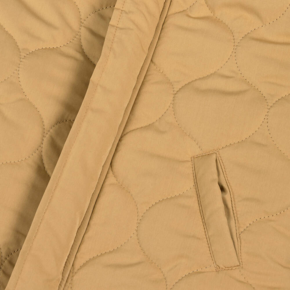 Tutto Piccolo-Boys Mustard Yellow Quilted Coat | Childrensalon Outlet