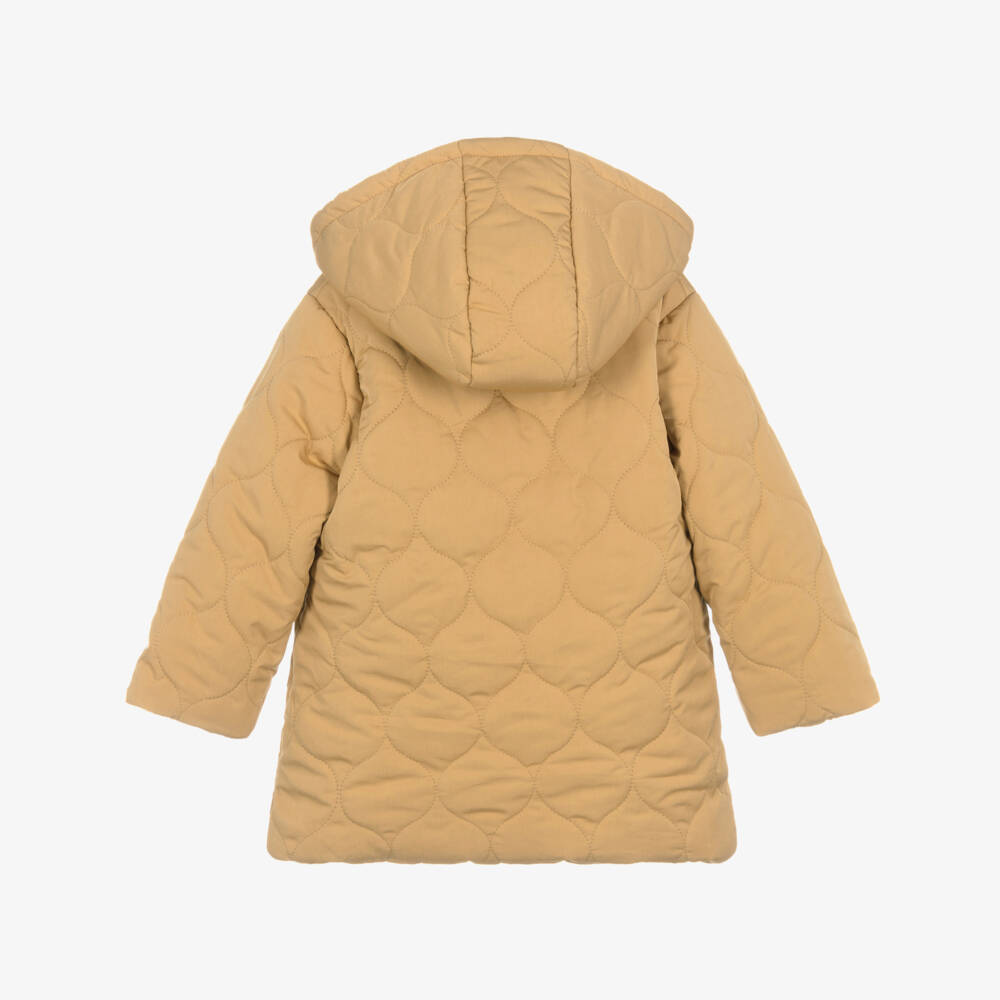 Tutto Piccolo-Boys Mustard Yellow Quilted Coat | Childrensalon Outlet