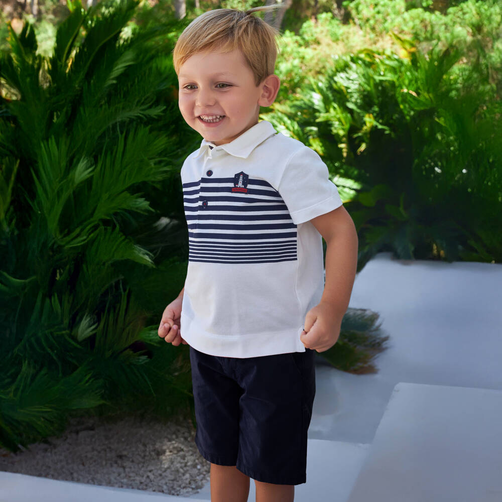 Tutto Piccolo-Летний комплект в морскую полоску для мальчиков | Childrensalon Outlet