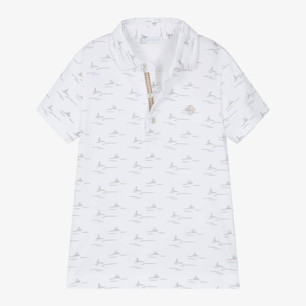 Tutto Piccolo-Boys Nautical White & Navy Ensemble | Childrensalon Outlet