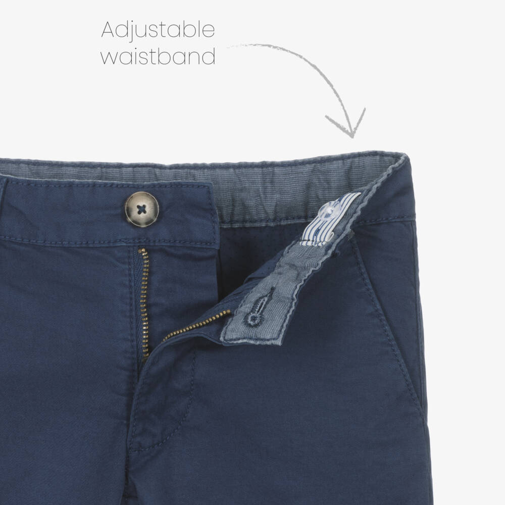 Tutto Piccolo-Boys Navy Stripe Shirt Ensemble | Childrensalon Outlet