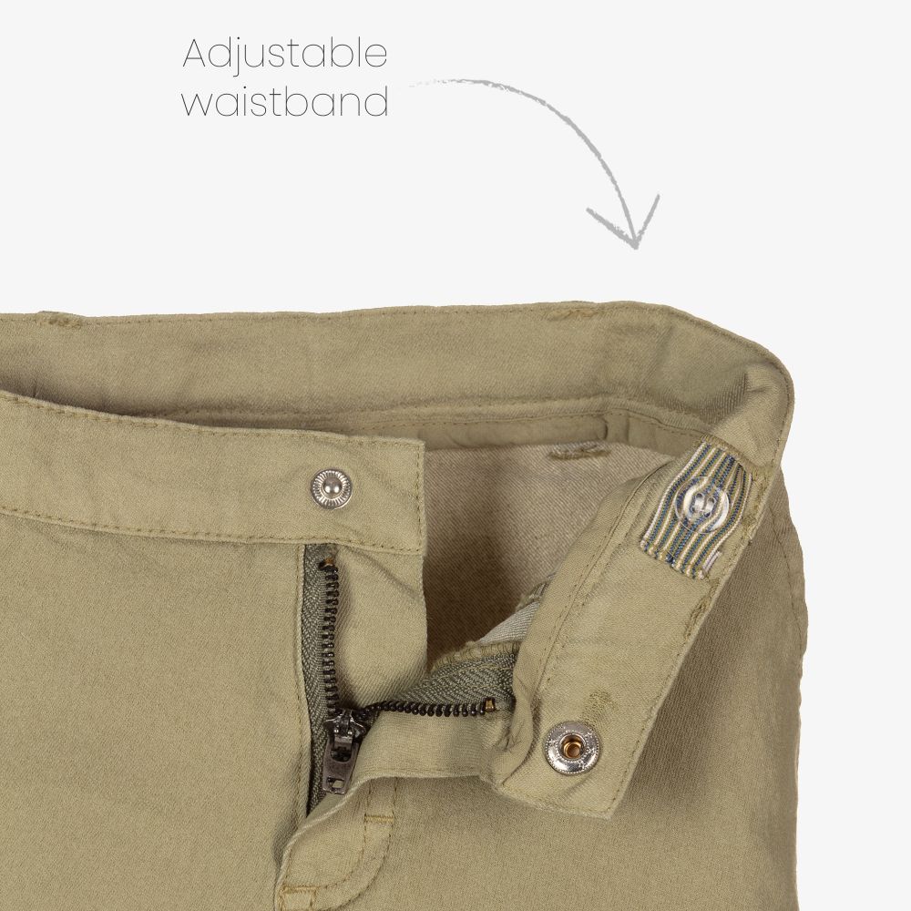 Tutto Piccolo-Оранжевая рубашка и зеленые шорты для мальчиков | Childrensalon Outlet