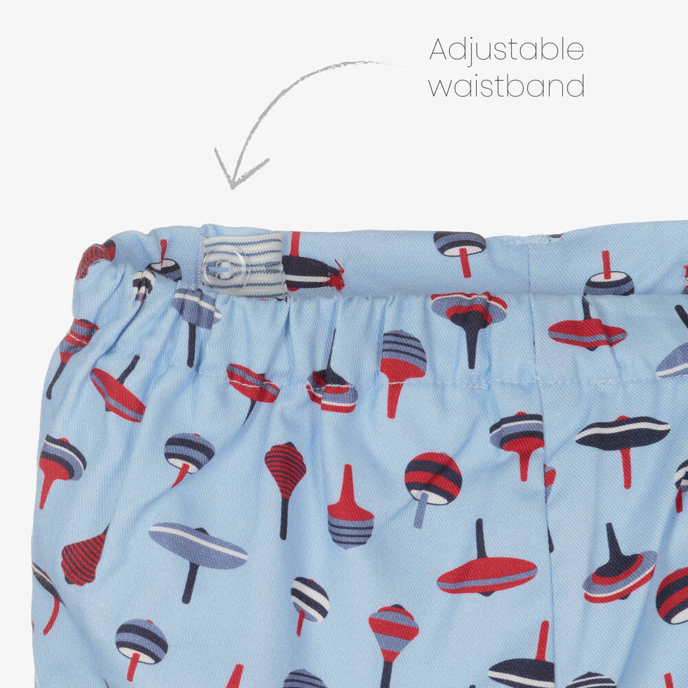 Tutto Piccolo-Boys Red & Blue Shorts Set | Childrensalon Outlet