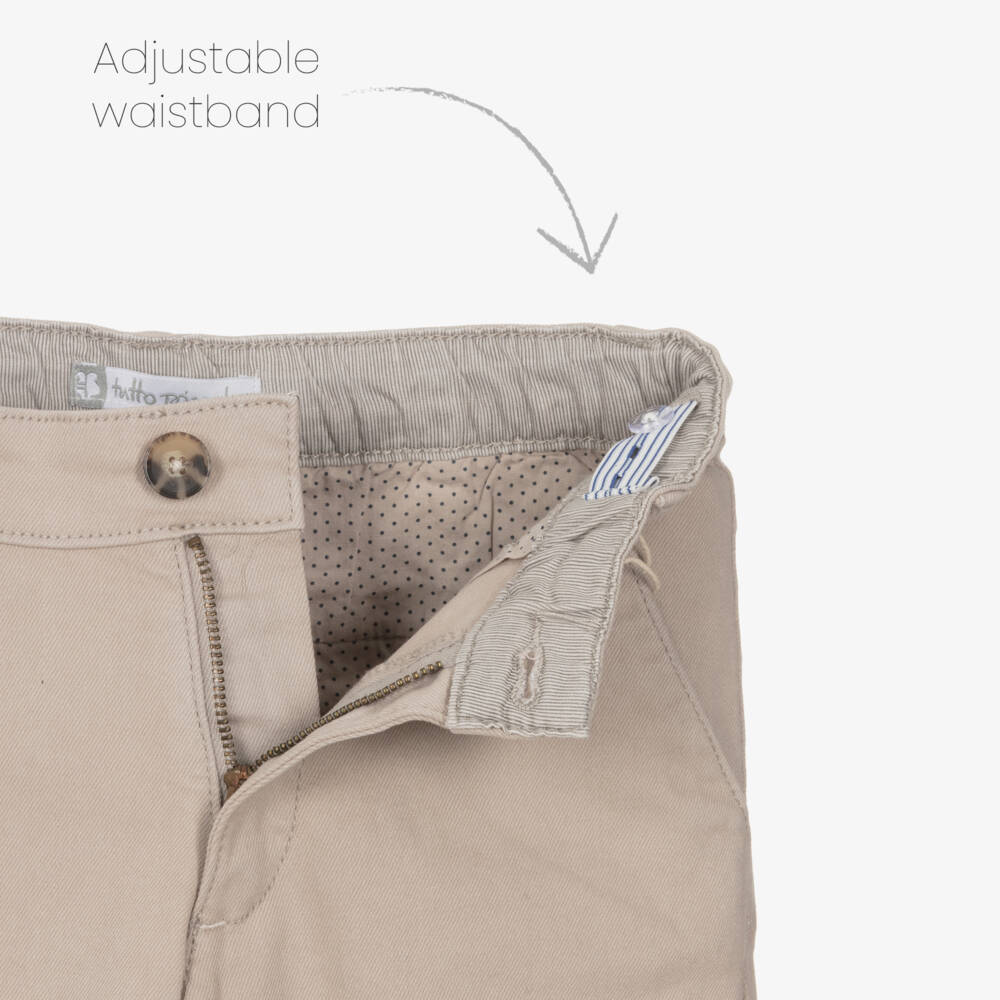 Tutto Piccolo-Boys Stone Trousers Blue Jumper Set | Childrensalon Outlet