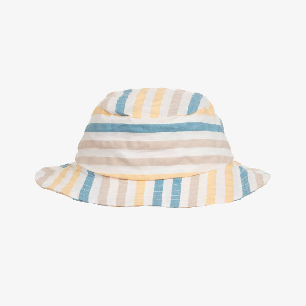 Tutto Piccolo-Летняя полосатая хлопковая кепка для мальчиков | Childrensalon Outlet