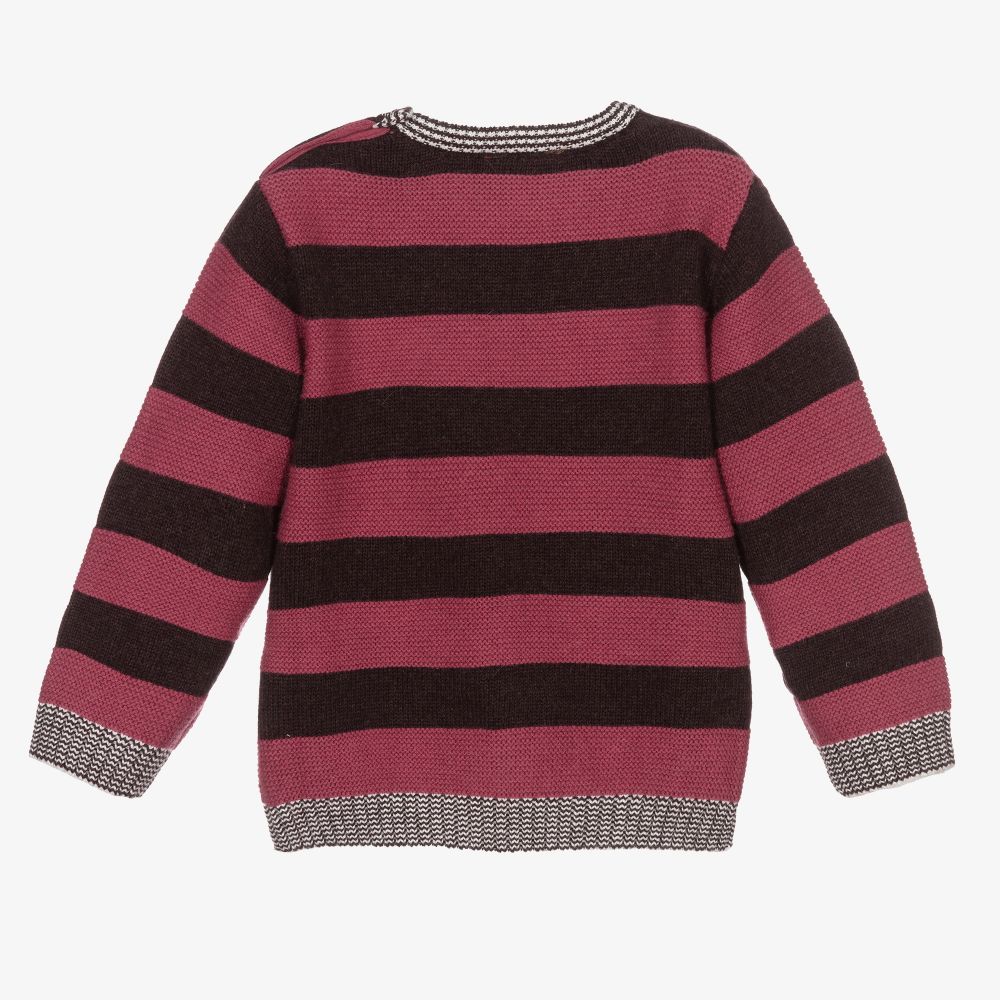 Tutto Piccolo-Boys Striped Cotton Sweater | Childrensalon Outlet