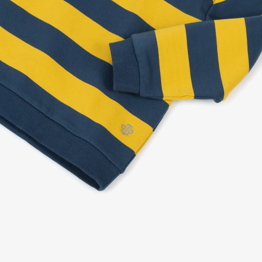 Tutto Piccolo-Boys Striped Hoodie Tracksuit Set | Childrensalon Outlet