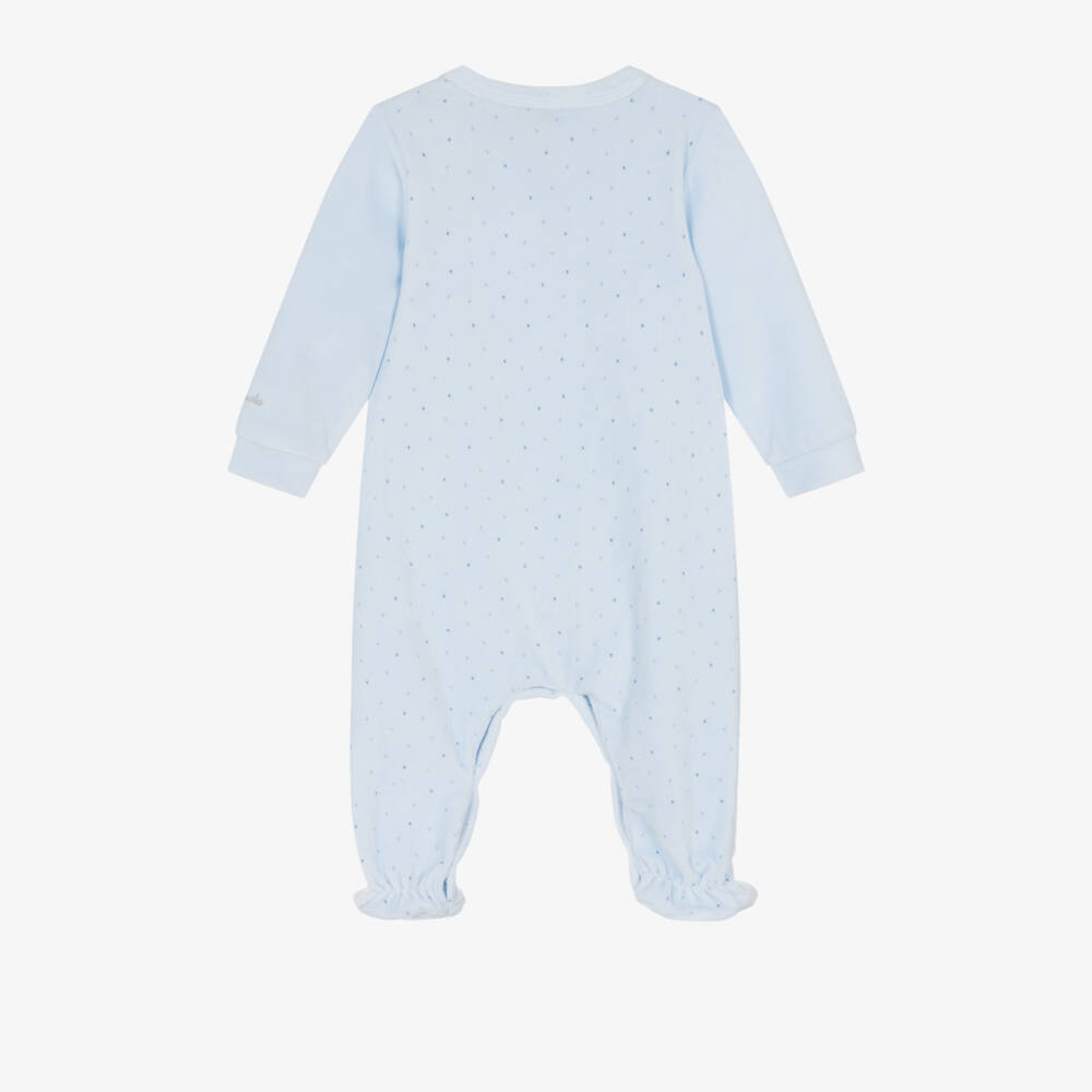 Tutto Piccolo-Boys Velour Elephant Sleepsuit | Childrensalon Outlet