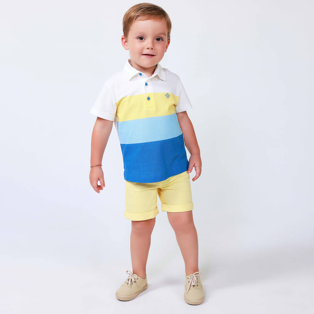 Tutto Piccolo-طقم قطن ملون نابض بالحياة للأولاد | Childrensalon Outlet