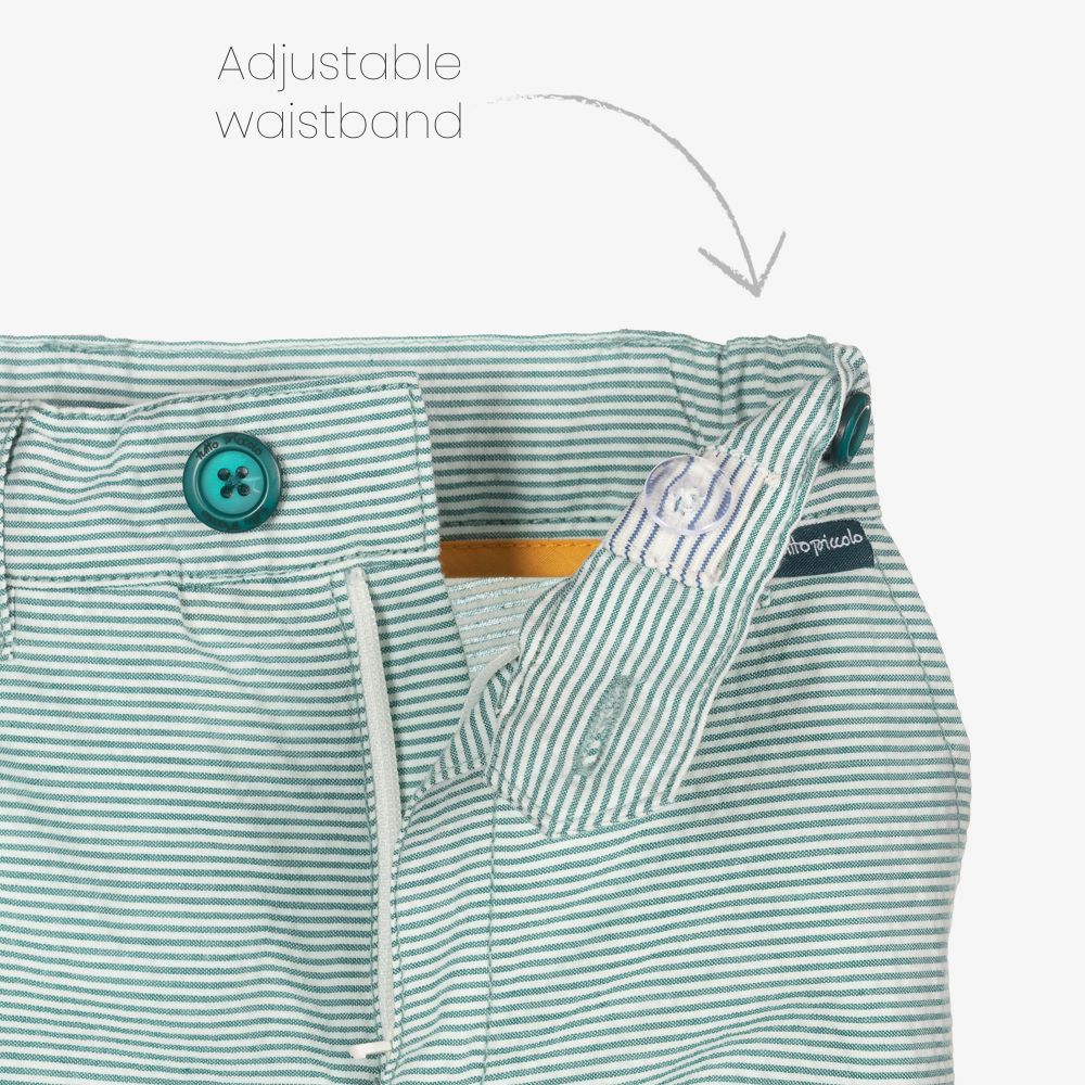 Tutto Piccolo-Boys White & Green Shorts Set | Childrensalon Outlet