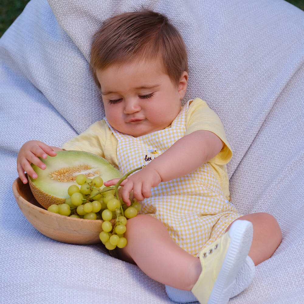 Tutto Piccolo-تيشيرت أطفال ولادي قطن لون أصفر | Childrensalon Outlet