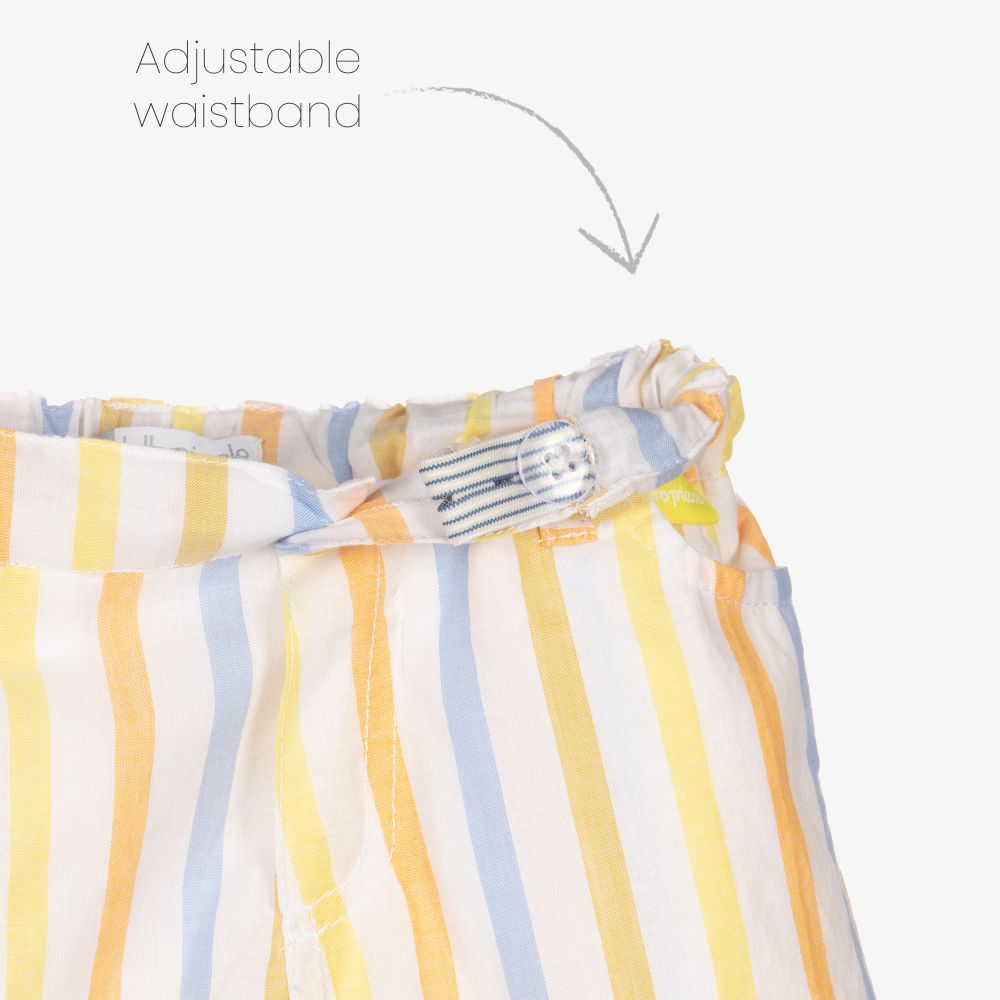 Tutto Piccolo-طقم شورت قطن لون أصفر للأولاد | Childrensalon Outlet