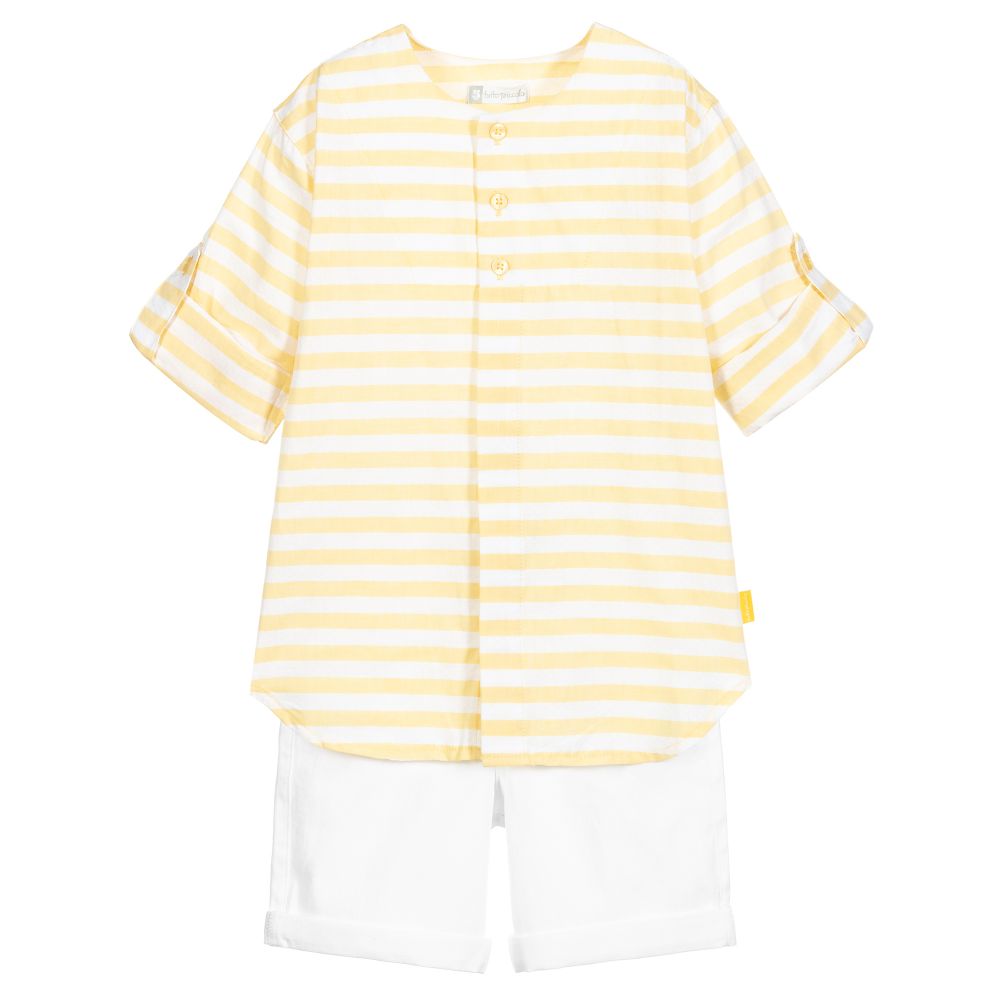 Tutto Piccolo - Cotton Shirt & Shorts Set | Childrensalon