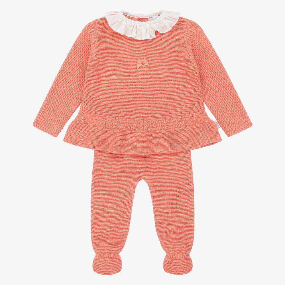 Tutto Piccolo-Вязаный топ и штанишки для девочек | Childrensalon Outlet