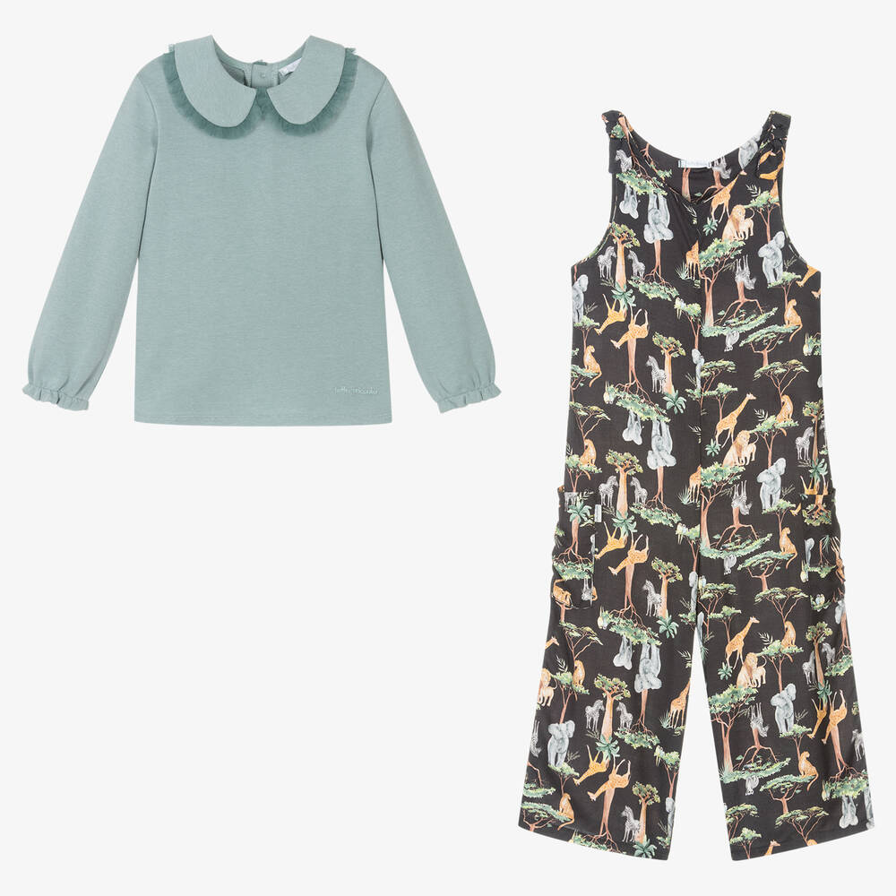 Tutto Piccolo-Топ и полукомбинезон с животными для девочек | Childrensalon Outlet