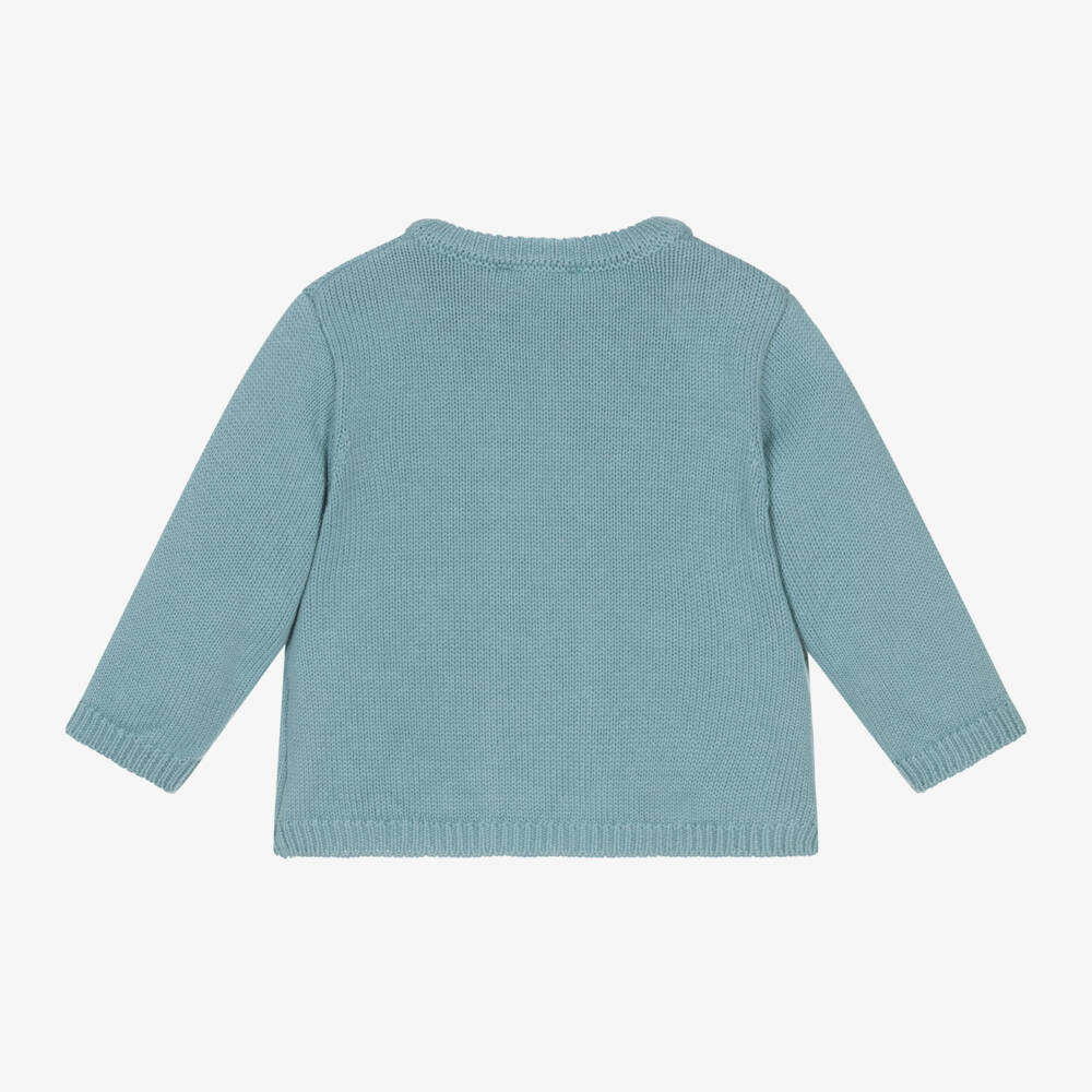 Tutto Piccolo-كارديغان محبوك لون أخضر للبنات | Childrensalon Outlet
