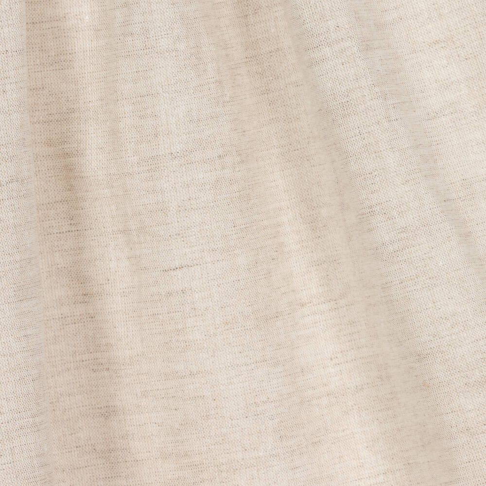 Tutto Piccolo-Girls Beige Linen & Cotton Dress | Childrensalon Outlet