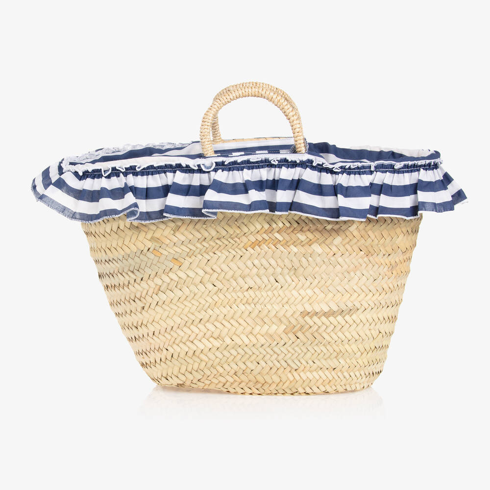 Tutto Piccolo - Panier en paille beige fille (54cm) | Childrensalon