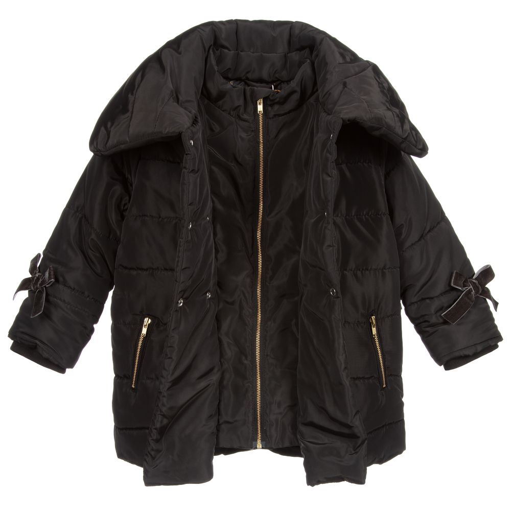 Girls black bubble coat hotsell