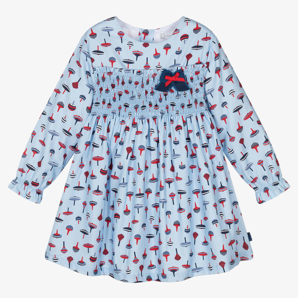 Tutto Piccolo-Girls Blue Maracas Dress Set | Childrensalon Outlet
