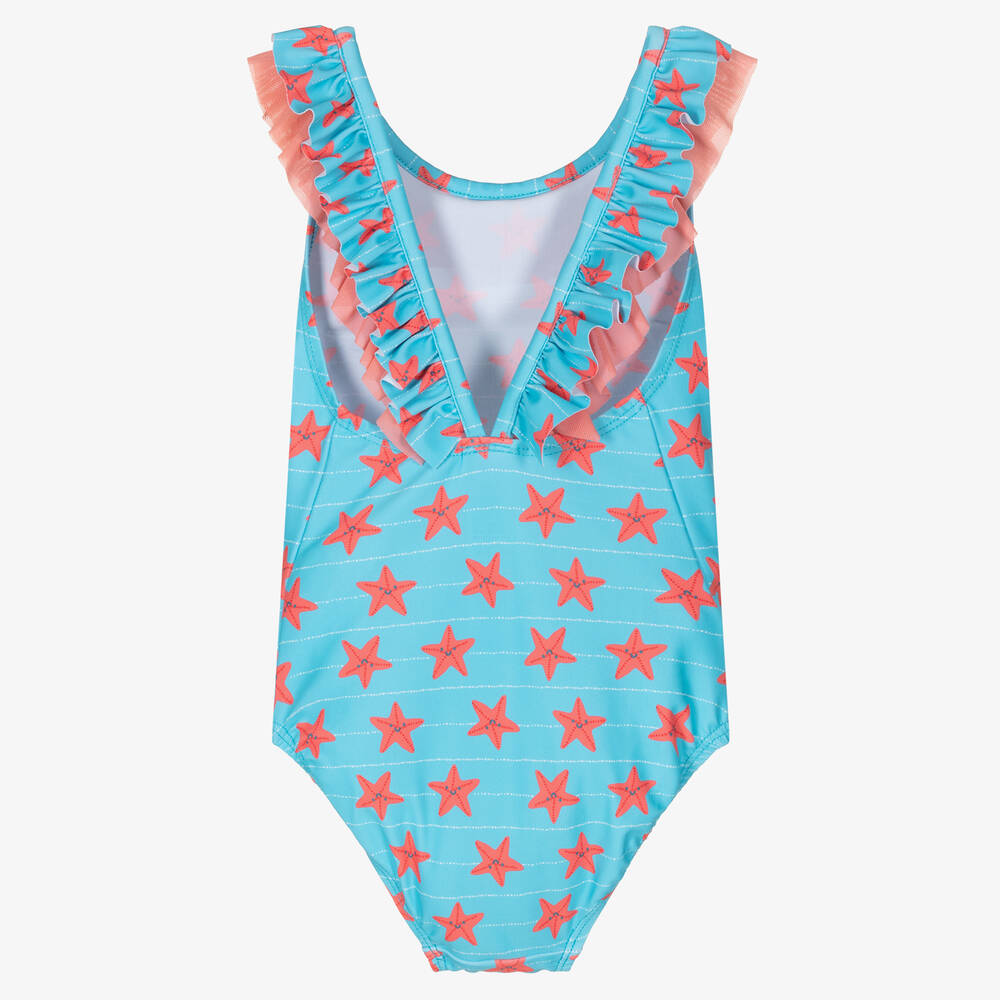 Tutto Piccolo-Голубой купальник с морскими звездами | Childrensalon Outlet