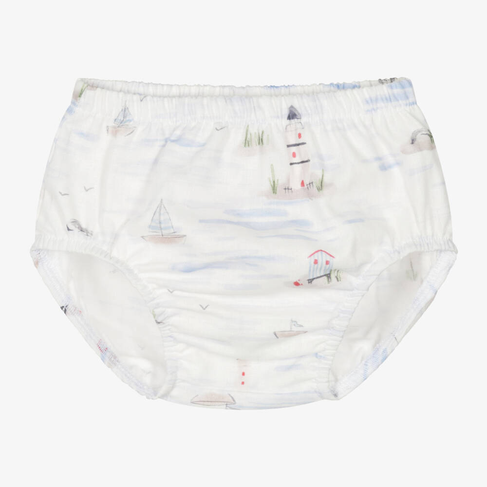 Tutto Piccolo-Girls Blue & White Nautical Dress | Childrensalon Outlet