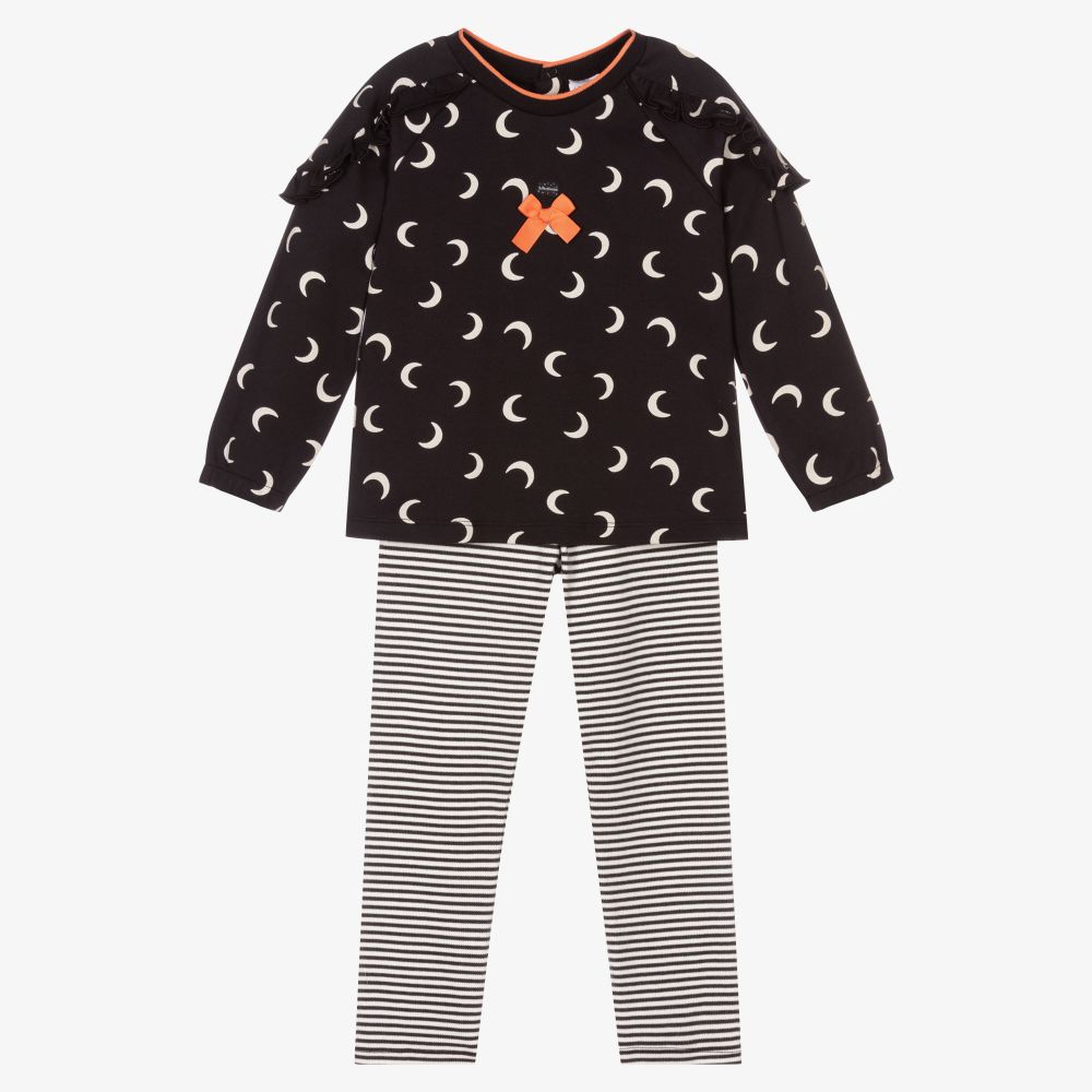 Tutto Piccolo-Girls Dark Grey Leggings Set | Childrensalon Outlet