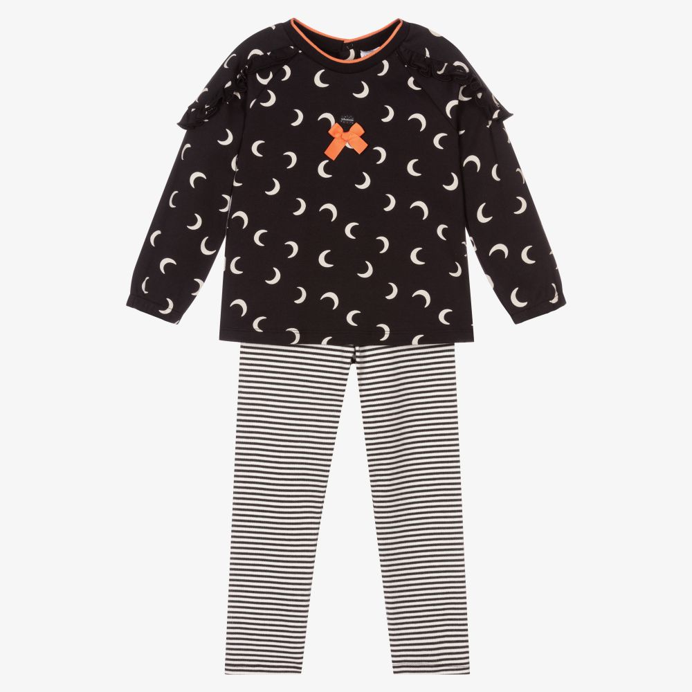 Tutto Piccolo - Girls Dark Grey Leggings Set | Childrensalon