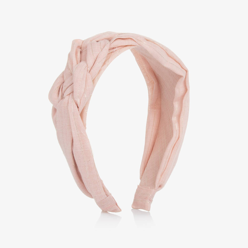 Tutto Piccolo-Розовый тканый ободок для девочек | Childrensalon Outlet