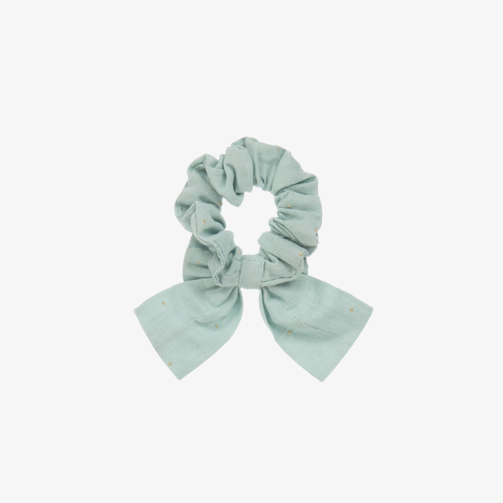 Tutto Piccolo-Girls Emerald Bow Hair Tie | Childrensalon Outlet