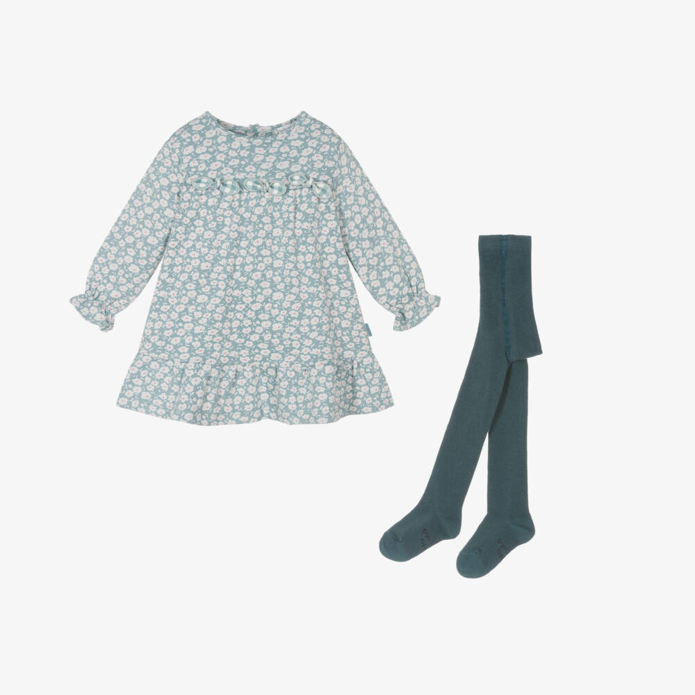 Tutto Piccolo-Girls Floral Cotton Dress Ensemble | Childrensalon Outlet
